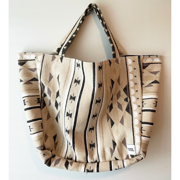 Handmade Pendleton Southwestern Shopper Tote Bag - Picture 5 of 8